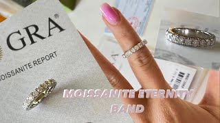 MOISSANITE ETERNITY BAND FROM ANUCLUB STORE ON AMAZON / HONEST RING REVIEW