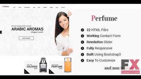 Preview Perfume - Responsive e-commerce HTML5 Template TFx