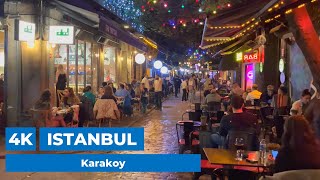 Istanbul 2022 Karakoy Neighborhood 21 November Walking Tour | 4K UHD 60FPS