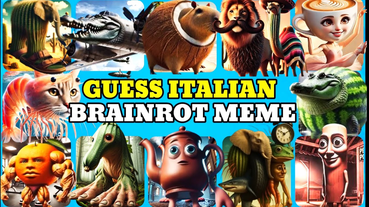 Guess ITALIAN BRAINROT AI ANIMALS Meme | Tung tung Sahur, Tralalero Tralala 