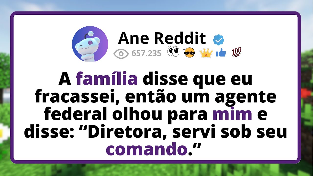 A FAMÍLIA disse que eu FRACASSEI, então um agente FEDERAL olhou para mim e disse...