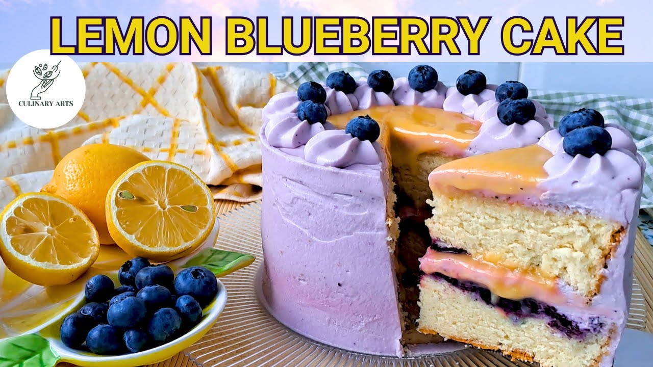🍋Lemon Blueberry Cake - an explosion of freshness in every piece