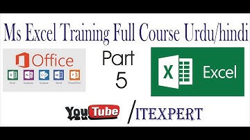 microsoft excel full training course in urdu/hindi 2017 part 5 (Copy and Pasting)