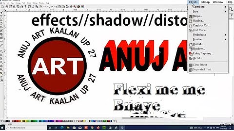 FlexiSIGN-PRO 3d boar Name effects //shadow//distort Logo 3d boar Name