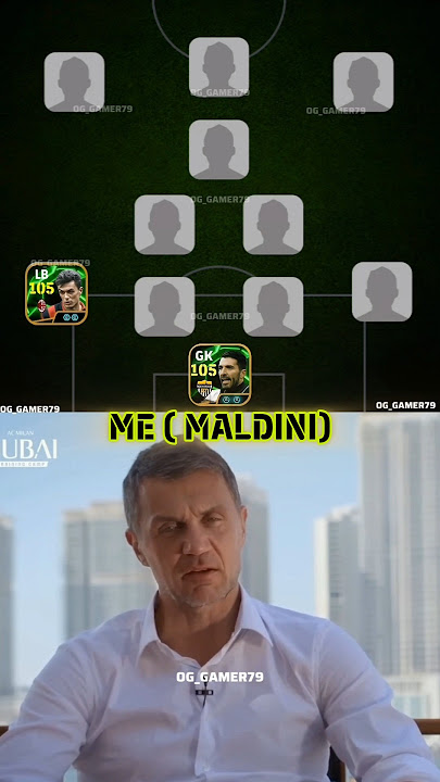 Paolo Maldini Picked His Ultimate Dream XI 😱🔥 #efootball2024 #efootball2023