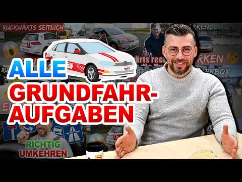 Was du wissen musst, welche drankommen: Alle Grundfahraufgaben Klasse B/BF17 🚗 | Fahrprüfung PKW 📋