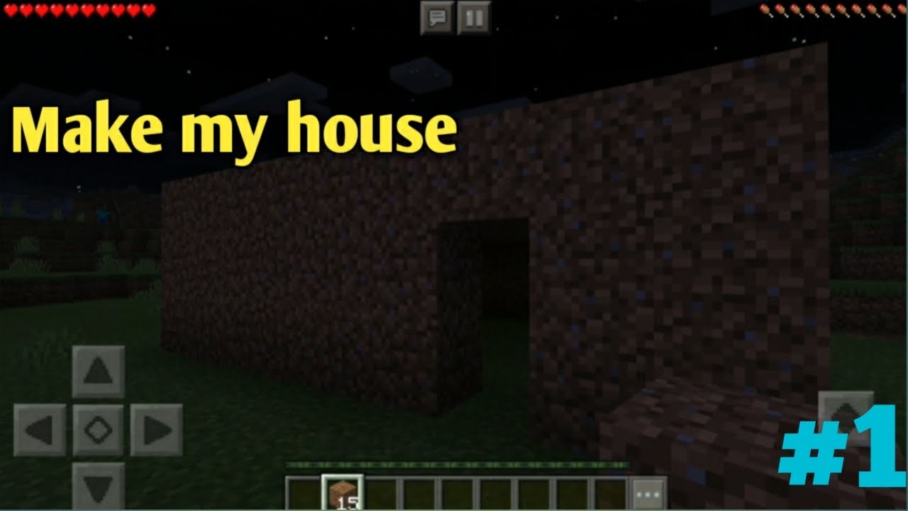 Build my house in minecraft | Gameplay #1 - YouTube