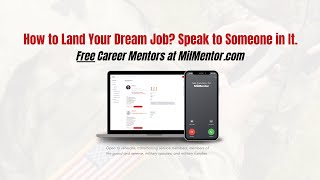 Welcome to MilMentor: Landing Page