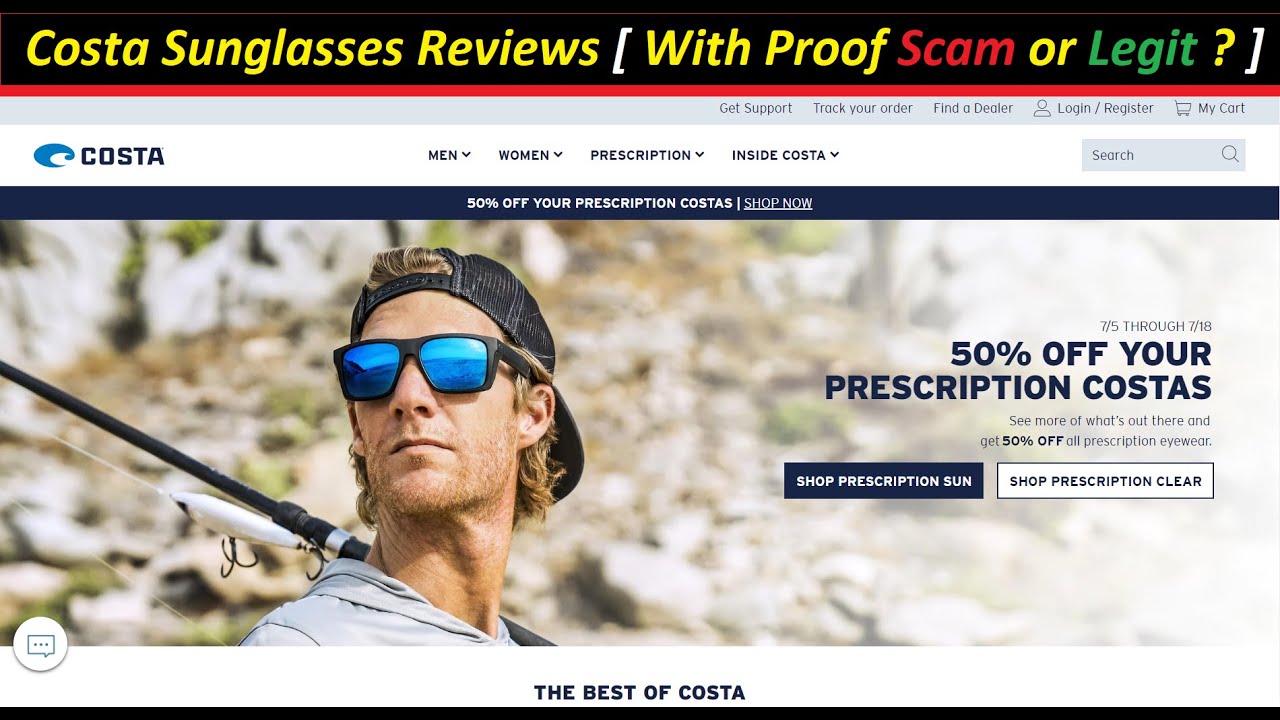 Costa Sunglasses Reviews [ With Proof Scam or Legit ? CostaSunglasses ! CostaSunglasses Com Reviews
