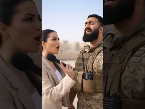 عسكري يغني لبشار الاسد و يأتيه الرد من المذيعة