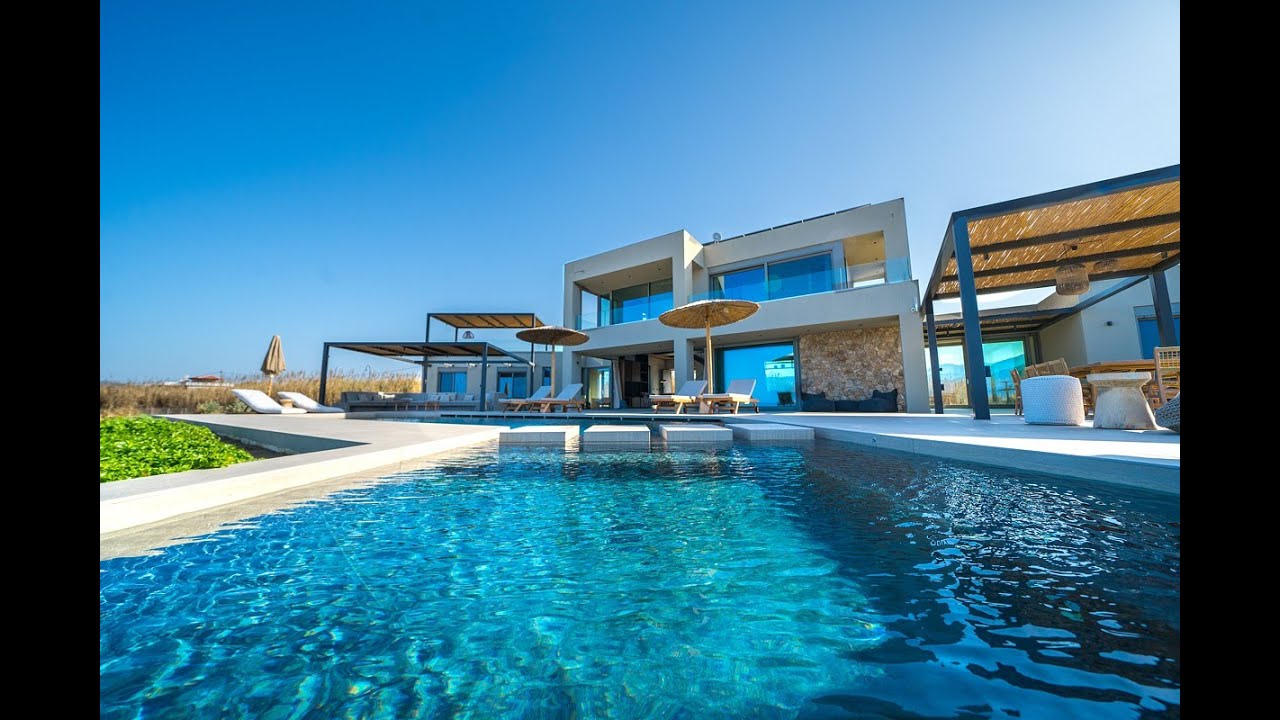 New Modern Luxury Villa in Crete, Greece Villa Tour Villa K in 4K