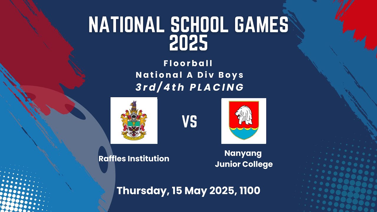 Raffles Institution v Nanyang Junior College | Floorball Boys 3/4 A Div NSG 2025