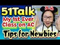 51talk my first class tips for newbies