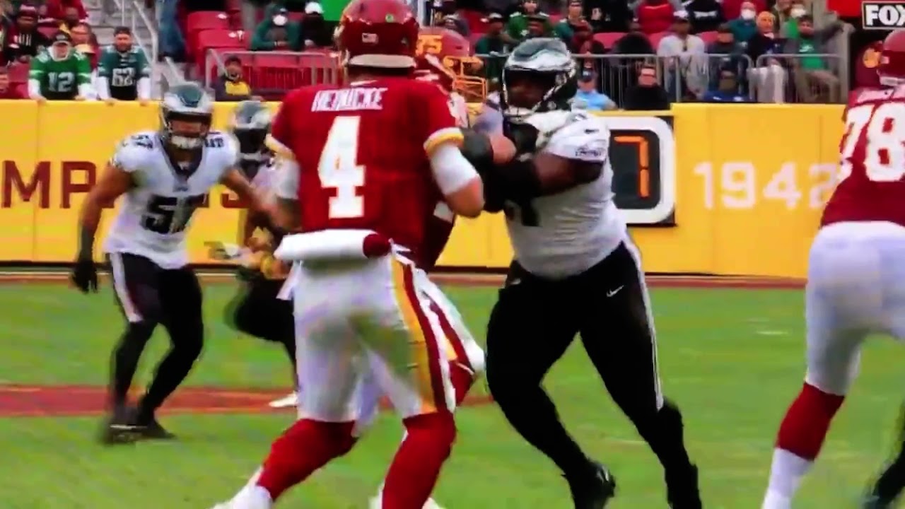 Philadelphia Eagles Genard Avery Sack Against WFT