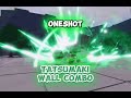 One shot tatsumaki wall combo  tsbg  roblox