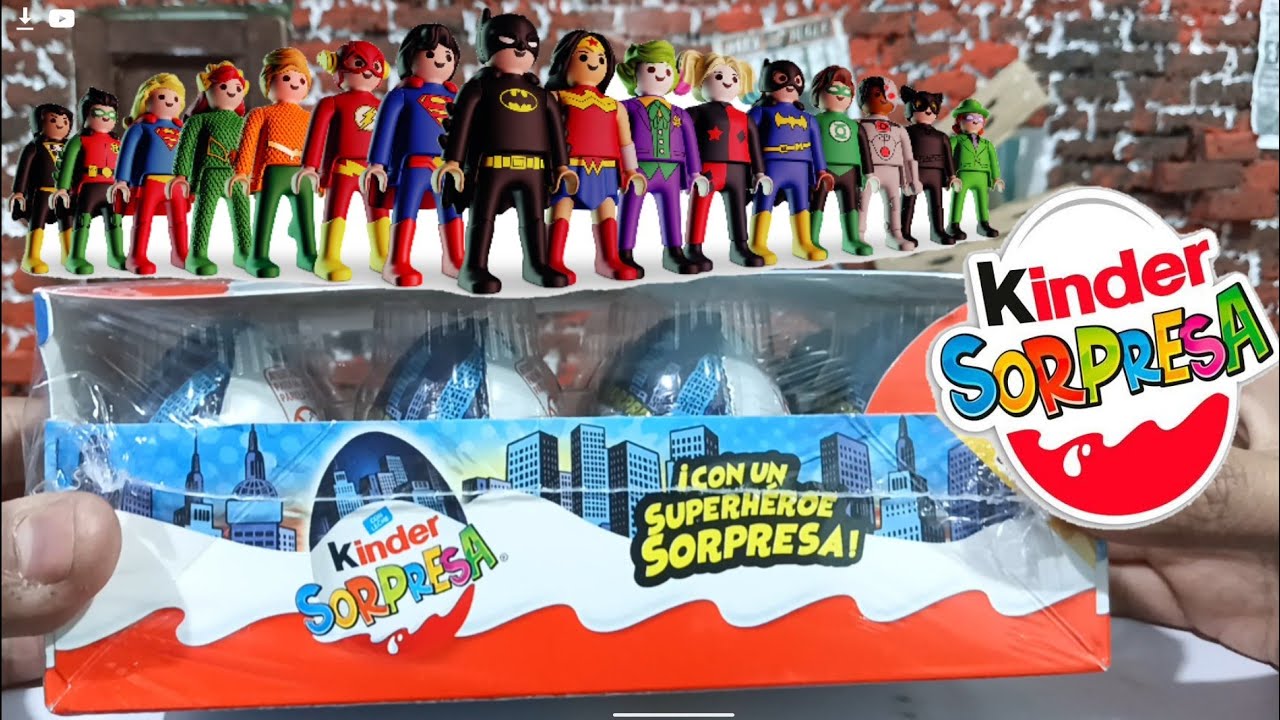 Abrimos una caja de kinder sorpresa de Playmobil DC
