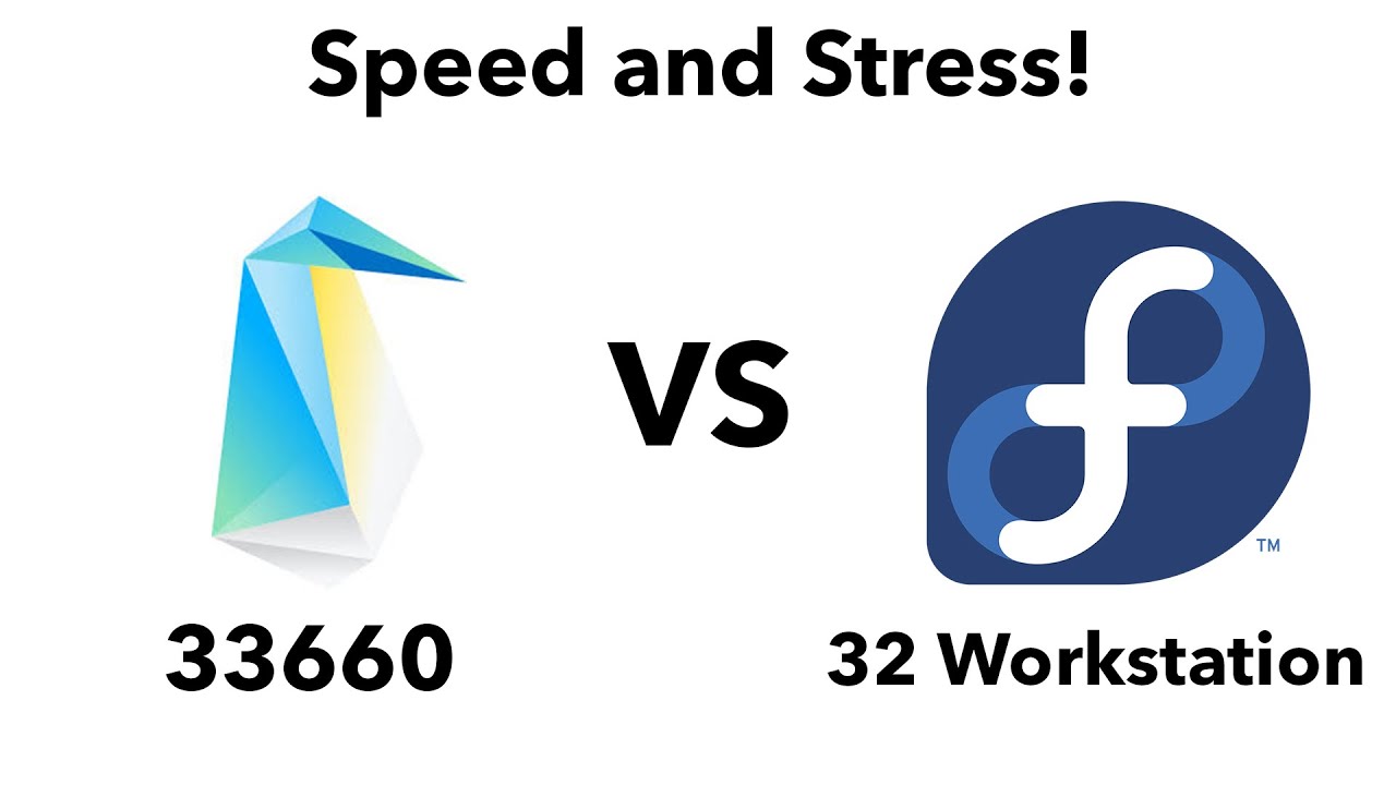 Clear Linux OS 33660 vs Fedora 32 Workstation - Speed and Stress (Shortened)!