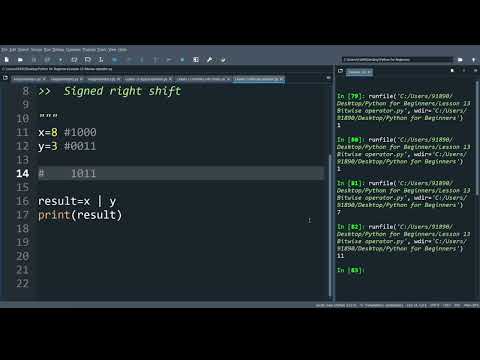 lesson 13:Bitwise operator AND, OR, EXOR, NOT, LEFT SHIFT ,RIGHT SHIFT ...