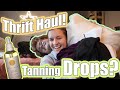 Do Tanning Drops Work?!? | Thrift Haul + Skiing for the 1st Time!!