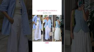 COLOR COMBINATIONS FOR SPRING PALETTE #colorcombination #springpalette #lightspring #colorcombo Which Spring Color Combo Is Your Favorite