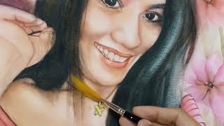 Hot Mama Tv Portrait In Waterccolor How To Paint A Woman Using Watercolor