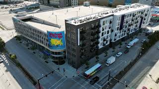 Milwaukees Marvel Fiserv Forum & Deer District Aerial Drone Tour In 4K