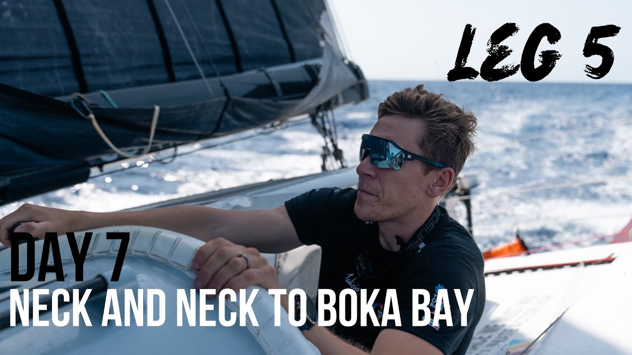 ⁣Neck and neck on the road to Boka Bay - Day 7 of Leg 5 - The Ocean Race Europe