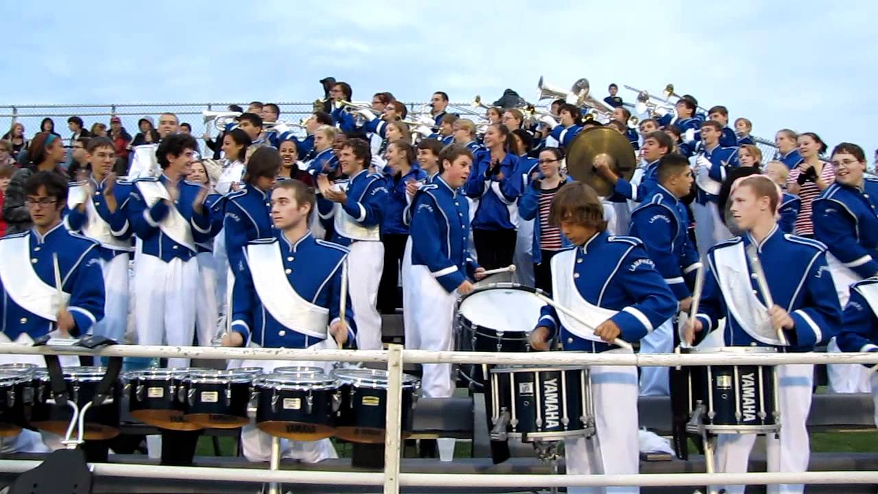 Lamphere High School Band Playing the RAM Fight Song YouTube