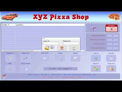 Driver Dispatch Consol for POS Pizza - YouTube