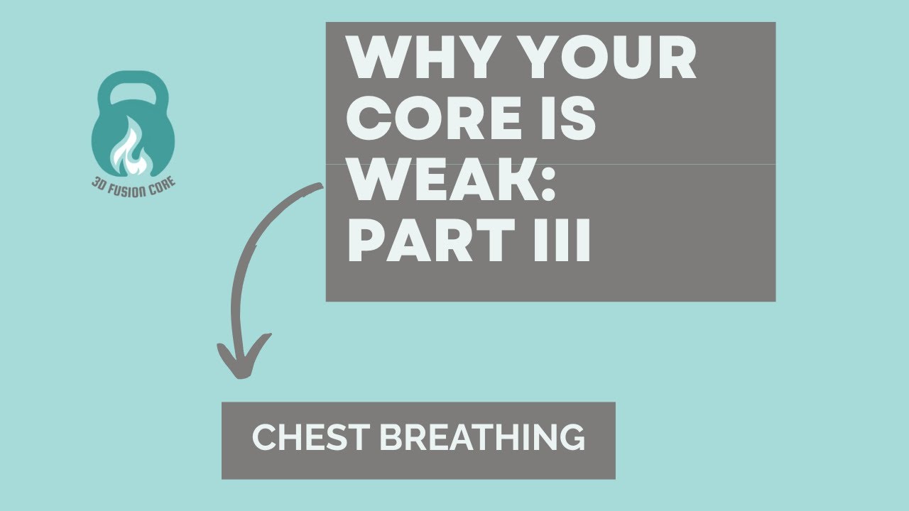 Why is My Core Weak: Chest Breathing - YouTube