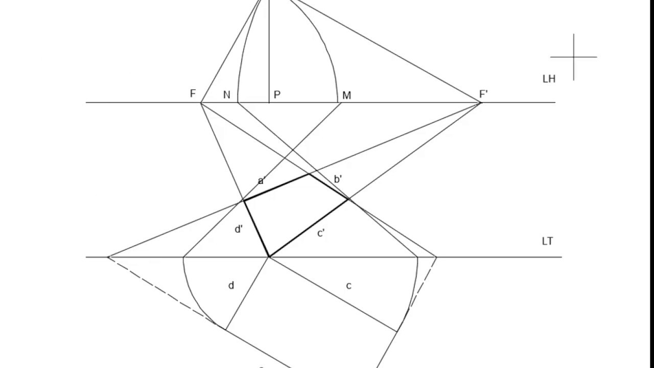Trazar altura en perspectiva cónica oblicua