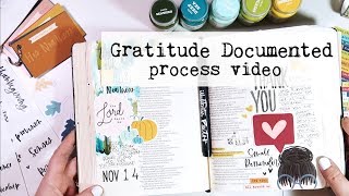 Gratitude Documented Day 14 | Bible Journaling Process Video