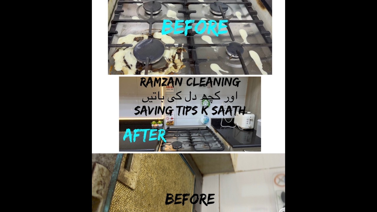 Ramzan prep kitchen Cleaning in just 5 mins/ Ramzan Saving tips
