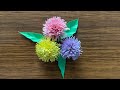 How to make tiny paper flowers 🌸 and leaves 🍃