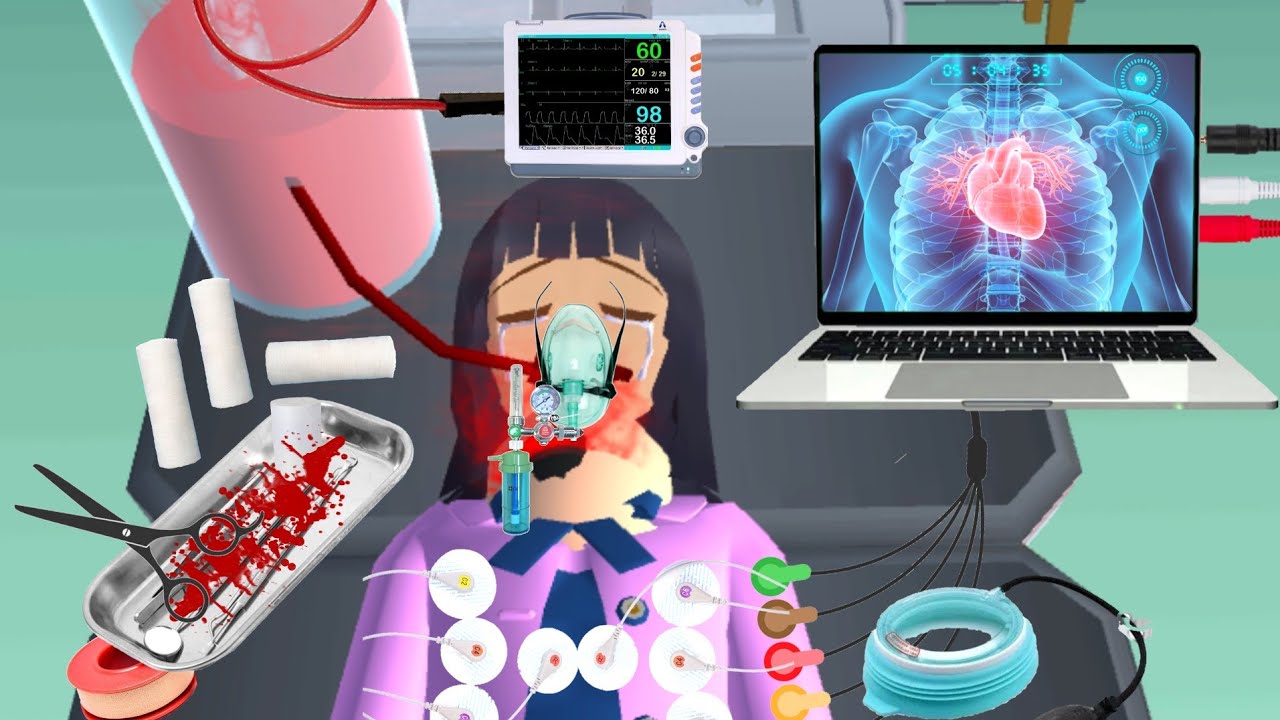 ANGEL DIED OF BLOOD LOSS IN HOSPITAL || Drama Sakura School Simulator