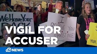 Large turnout for Bay Area vigil in support of Kavanaugh accuser