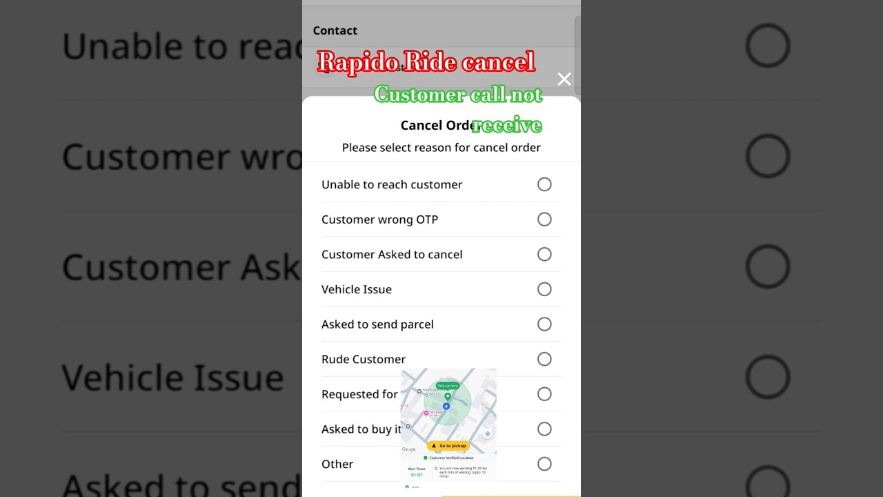 RAPIDO RIDE ❌ customer call not receive 📲 Rapido bike taxi 