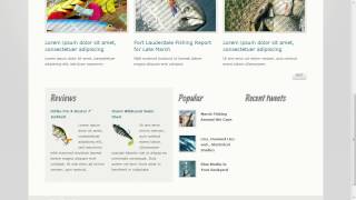 Fishing Website Template
