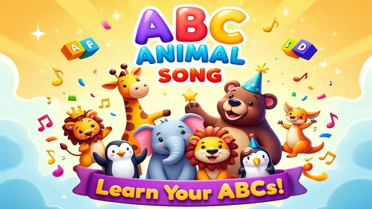 ABC Animal Song for Kids | Learn Alphabet with Cute Animals | Fun A to ...