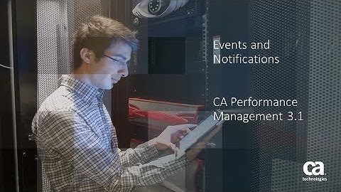 Events and Notification in CA Performance Management