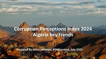 Corruption Perceptions Index 2024 Algeria key trends