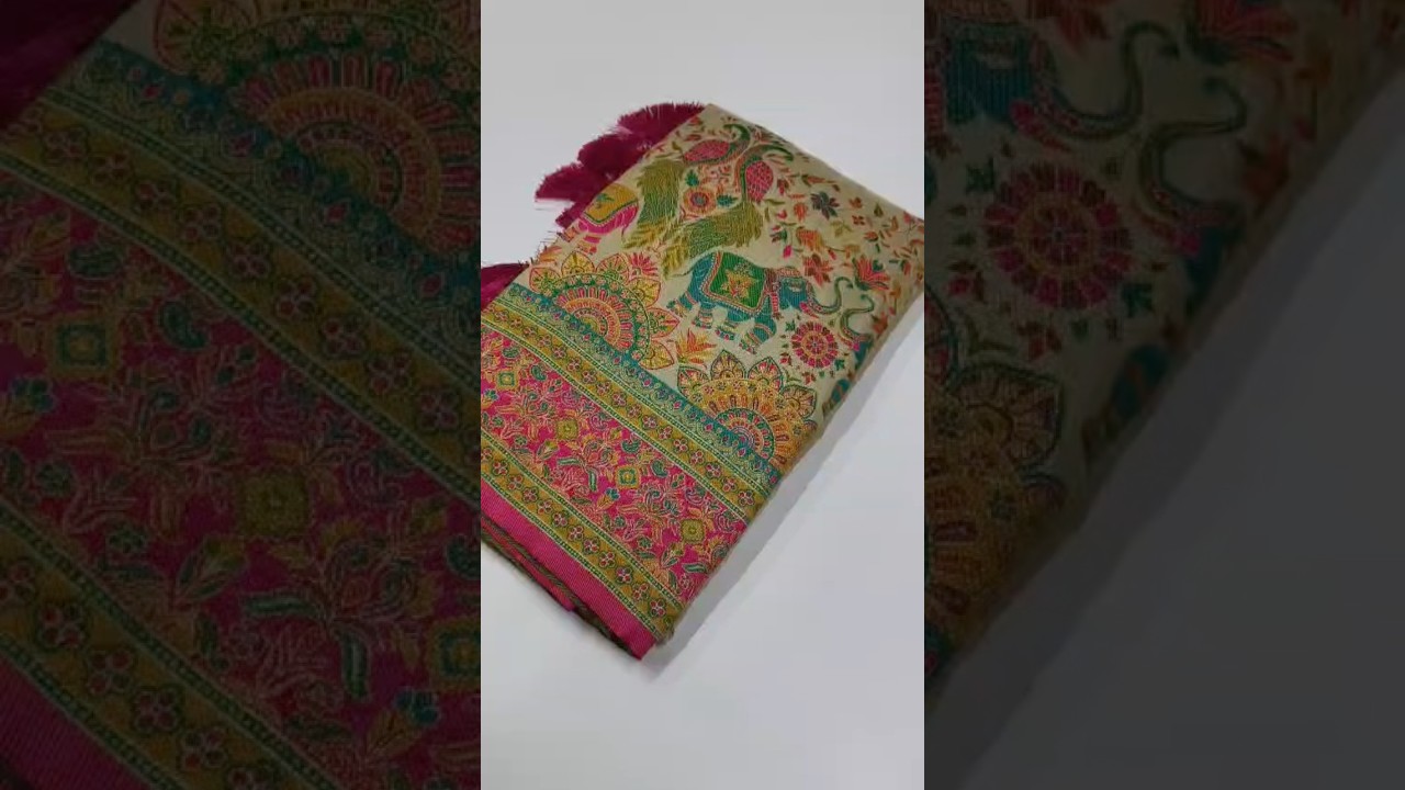 Latest Pashmina Darbari Silk Saree