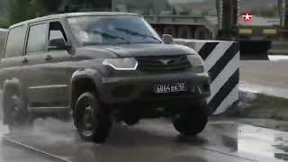 Russian Military UAZ Patriot mid-size SUV skills & performance