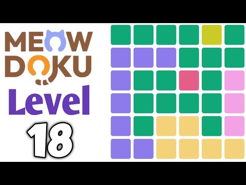Meowdoku Level 18 preview