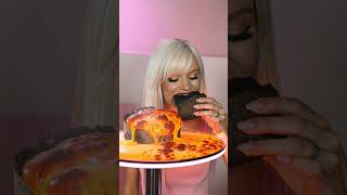 Mukbang ASMR 🫶💕 Molten Lava Cake 🎧 Satisfying Eating Sounds