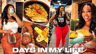 VLOG | House Hunting Stress • Cooking With My Husband • New Fall Hair 👩🏾🦰 | Gina Jyneen