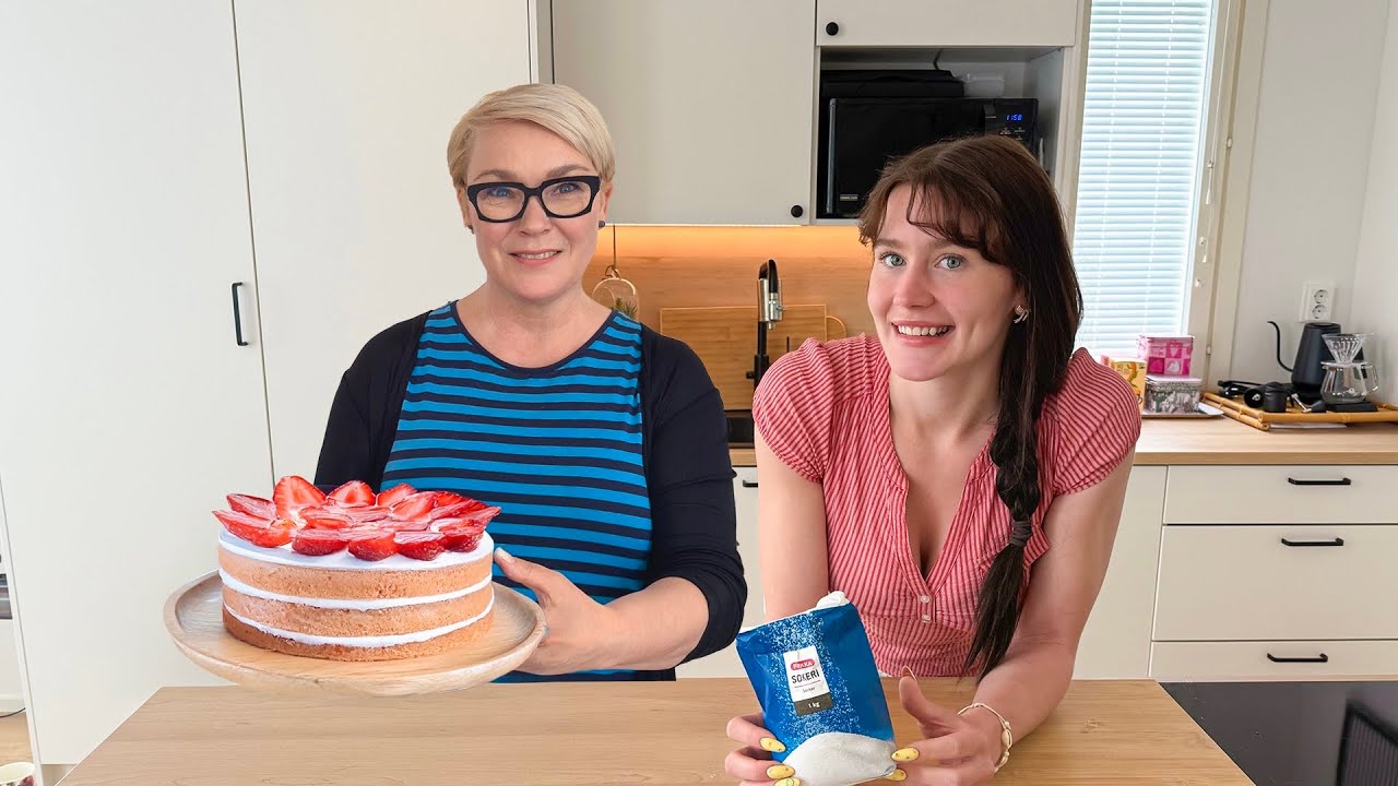 Poikaystävän äiti opettaa mua leipomaan..