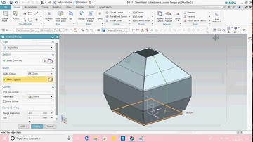 UG NX SHEET METAL TUTORIAL - CONTOUR FLANGE