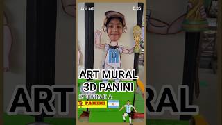 Mural Interactivo Panini 2026 con simulación de movimiento de los jugadores de fútbol ⚽️
