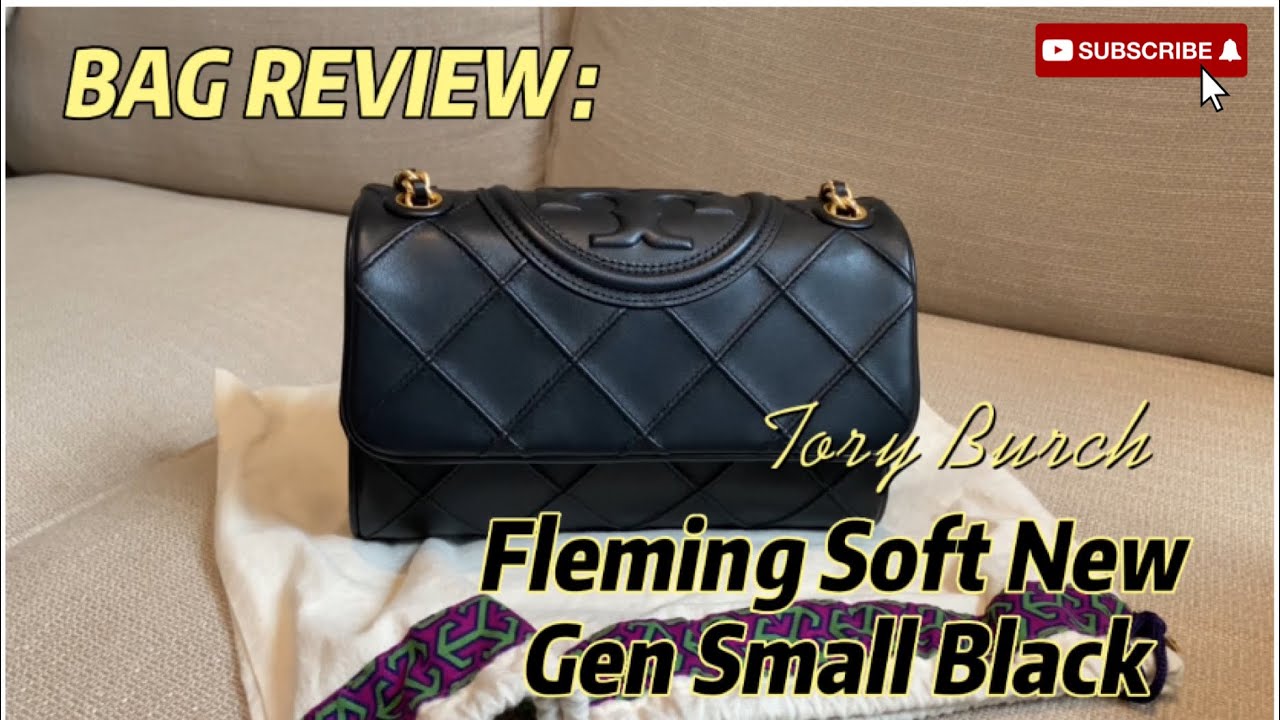 Review tas Tory Burch Soft Fleming small New Gen dengan soft fleming ...